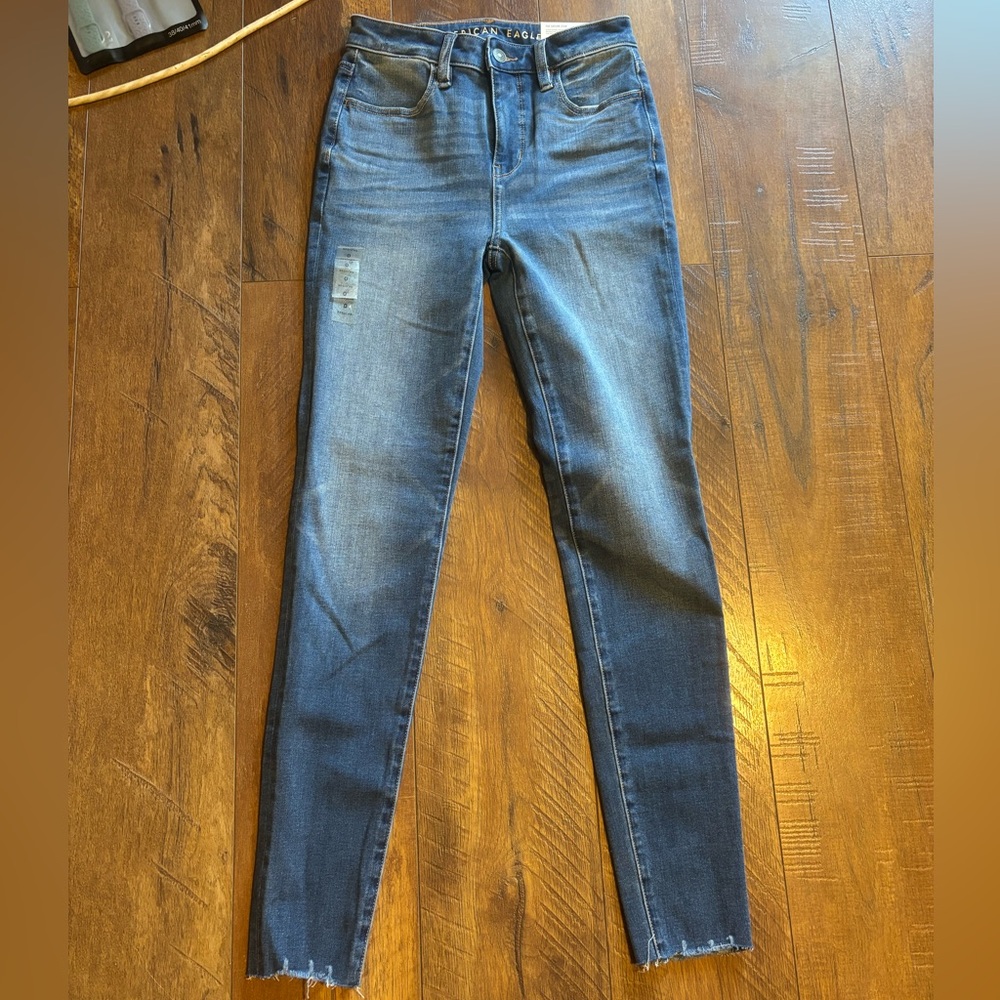 NWT American Eagle The Dream Jean Super High-Rise Jeggings Size 0/25w